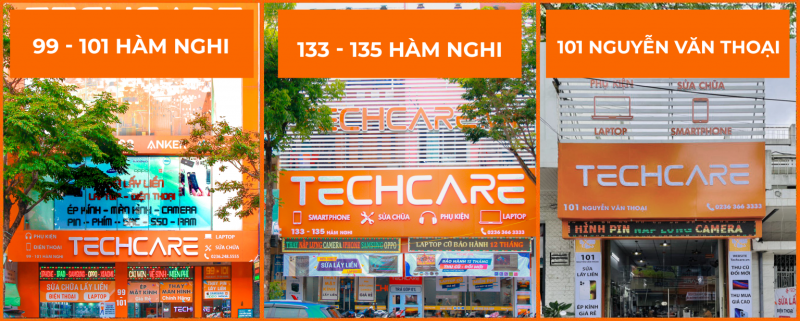 Hiện tại Techcare đã có 3 chi nhánh ở Đà Nẵng