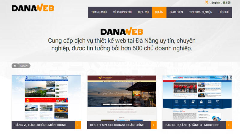 Danaweb.vn - Thiết kế website chuyên nghiệp tại Đà Nẵng