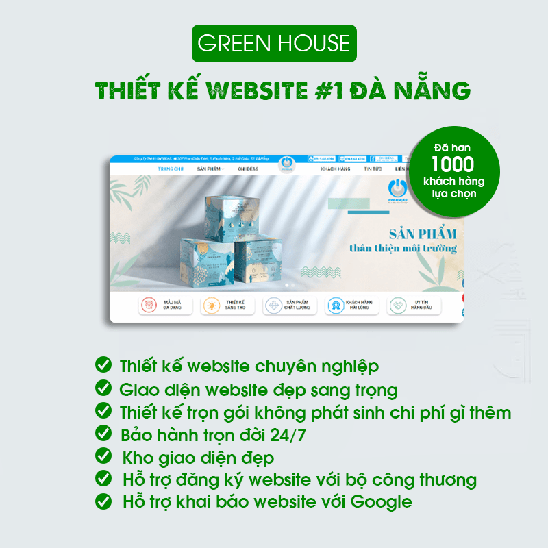 Green House - Chuyên thiết kế website Đà Nẵng giá rẻ